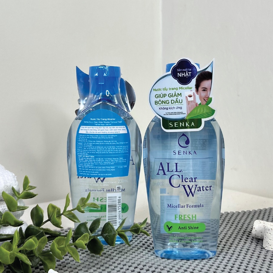 [MUA 1 TẶNG 1] Nước tẩy trang Senka All Clear Water Micellar 230ml (date T10/2024)