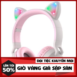 Tai nghe chụp tai bluetooth headphone tai nghe không dây tai mèo chính hãng Hoco W27