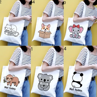 Xu hướng thời trang Cô gái Dễ thương Anoma In Túi vải Corgi Túi xách thông thường Koala Totes Túi sách