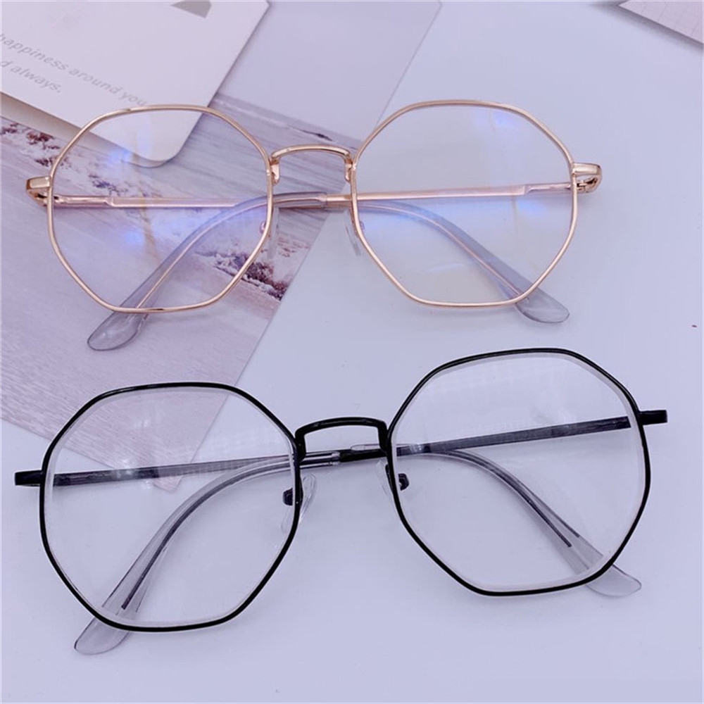 Kính mát chống ánh sáng xanh kim loại phong cách retro thời trang