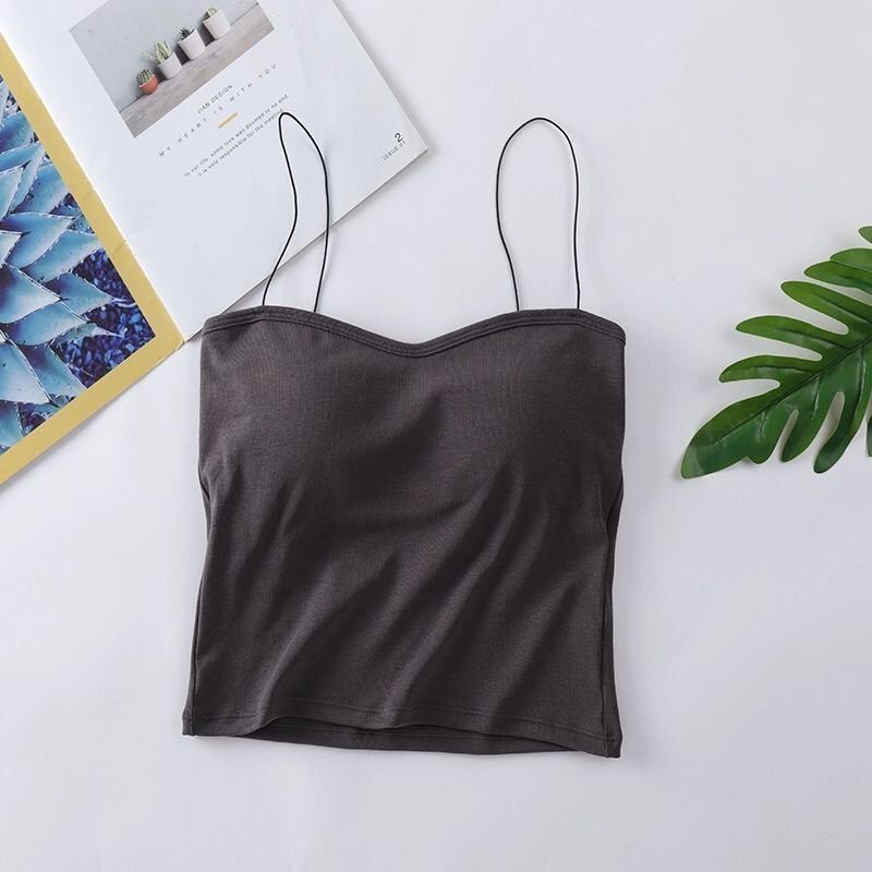 Áo 2 dây cotton quai mảnh nhiều màu cực xinh MS32