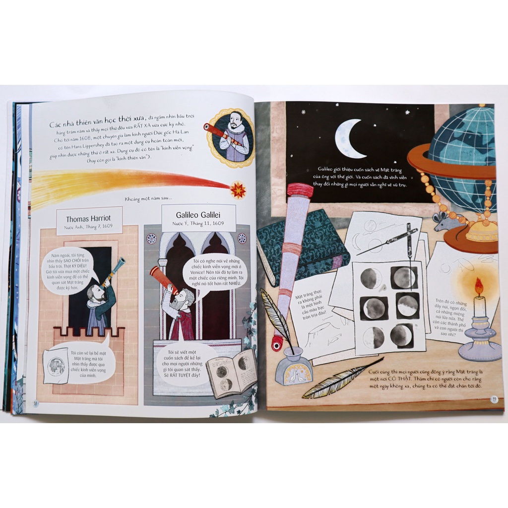 Sách cho bé - Mặt Trăng - Cùng khám phá câu chuyện về Mặt Trăng - Dành cho bé từ 3+