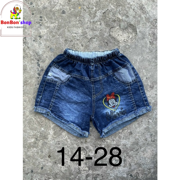 quần jen đùi cho bé gái 2 tuổi đến 9 tuổi, quần bò đùi cho bé xuất dư nhăt mẫu bất kỳ