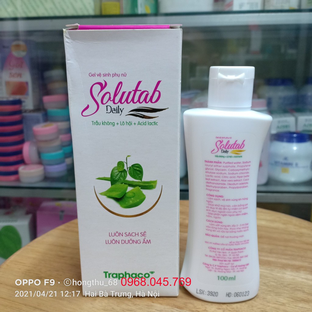 Dung dịch vệ sinh phụ nữ Solutab Daily 100ml