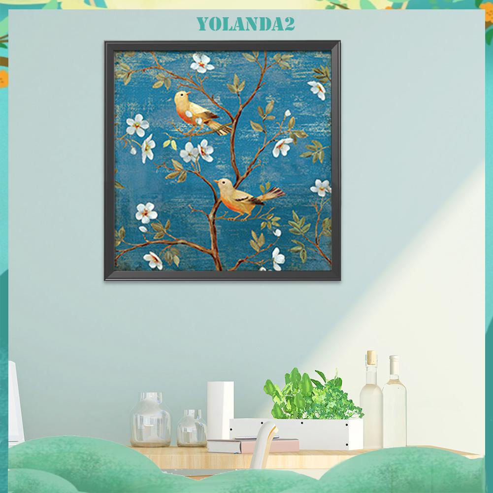 Tranh Thêu Chữ Thập DIY 11CT Hình Con Chim Kích Thước 45 X 45cm