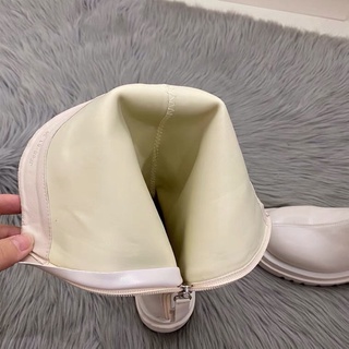 [Order - Có ảnh thật] Boot nữ, boot đùi nữ da bóng mũi tròn