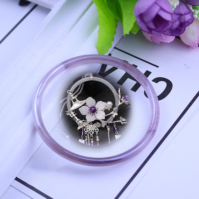 Vòng mã não thủy tinh chuyên dụng làm ngọc bội 58*64mm | BigBuy360 - bigbuy360.vn