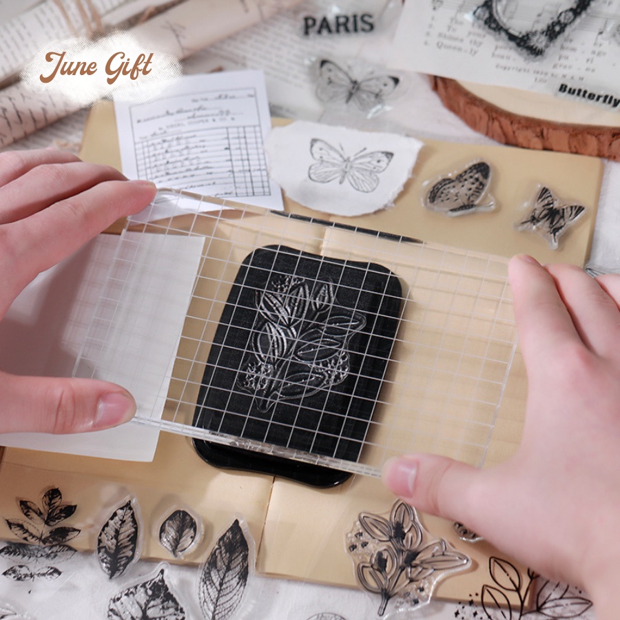 Con Dấu Clear Stamp Trong Suốt Bảng Chữ Cái