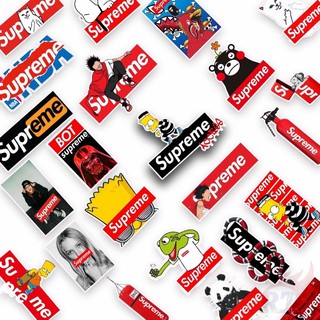 sticker chủ đề superme set 30-60 cái ép lụa