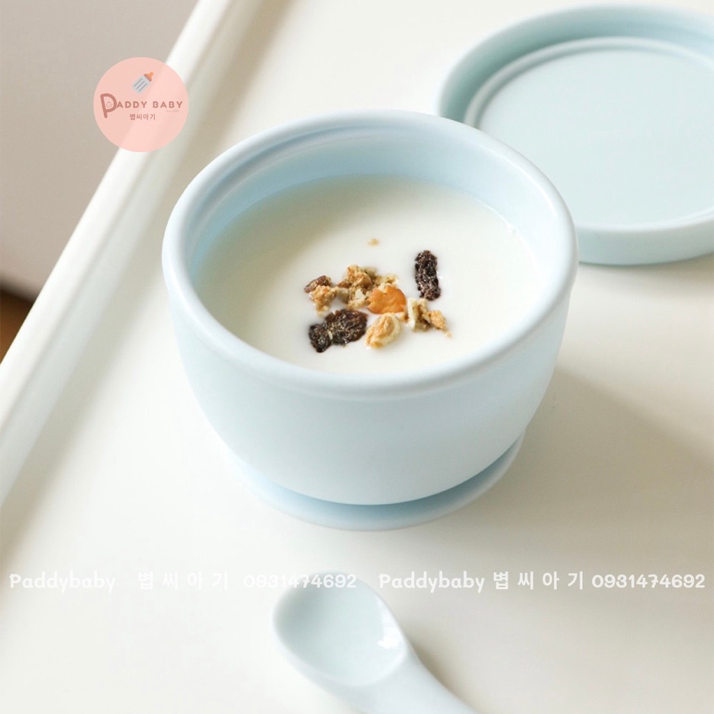 Bát chén silicon đế hít silicon Dailylike Bonbon Hàn Quốc cho bé ăn dặm - Made In Korea