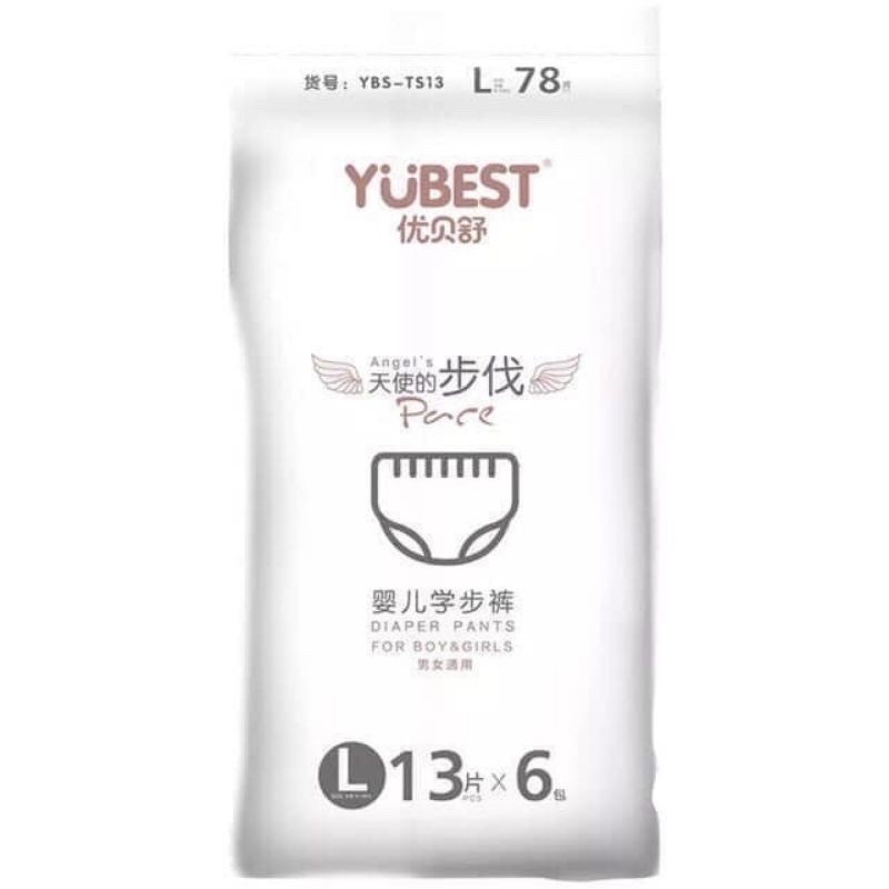 bỉm quần YUBEST ANGLE các size M84/L78/XL72/XXL66.