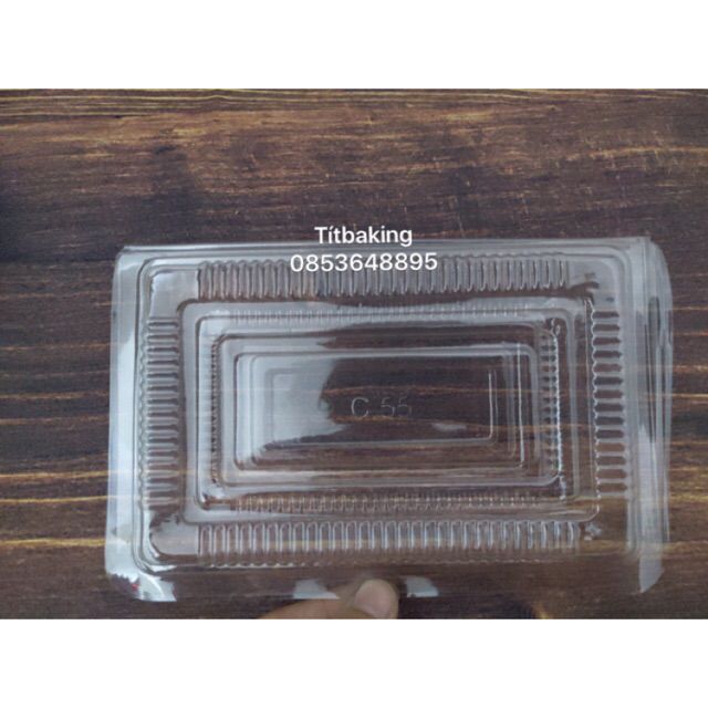 Thanh lí 10 hộp nhựa trong suốt C55