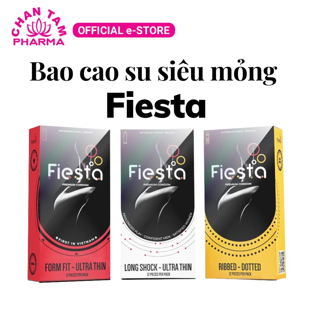 Bao cao su siêu mỏng Fiesta - hộp 12 cái