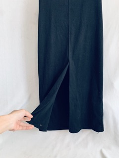 Yếm váy len dáng dài