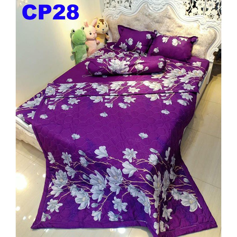 Chăn trần 2 mặt cotton poly CP78 hàng loại 1, thoáng mát, màu sắc trang nhã, phong cách hàn quốc