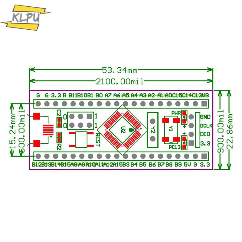 Bảng Mạch Phát Triển Hệ Thống Stm32F103C8T6 Cho Stm32 Arm