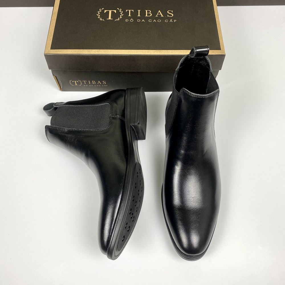 Giày Chelsea Boots Classic Da Bò Nguyên Tấm TIBAS tb97 Bảo Hành 12 Tháng