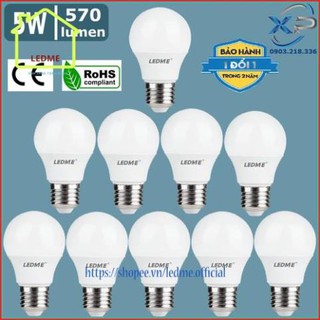 [BH 24th] Bóng đèn Led Ledme - Combo10 bóng 5W Tiêu chuẩn châu Âu Siêu sáng tiết kiệm an toàn cho người và môi trường