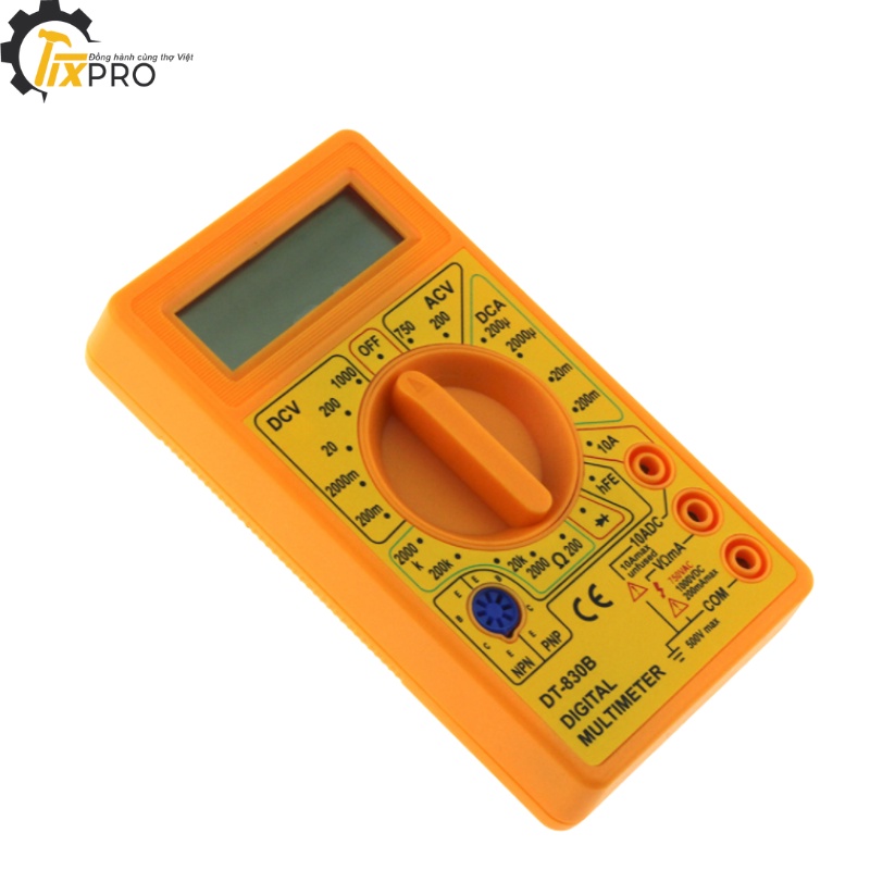 Đồng hồ đo điện DT-830B giá bình dân màu vàng
