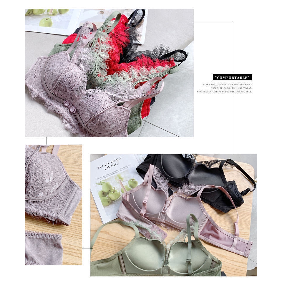 ✨SALE✨ Set Áo Ngực & Quần Lót Nữ Phối Ren | BigBuy360 - bigbuy360.vn