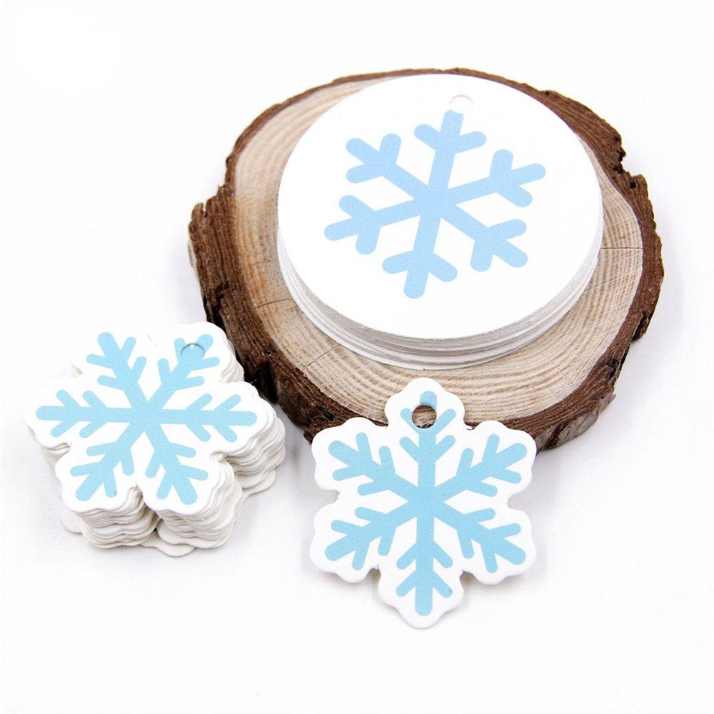 LANFY Set 100 Miếng Dán Trang Trí Hộp Quà Giáng Sinh Hình Ngôi Sao &amp; Ông Già Noel Bằng Giấy Kraft