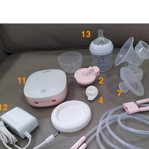 Phụ kiện máy hút sữa Avent hoa anh đào hàng bóc máy SCF316