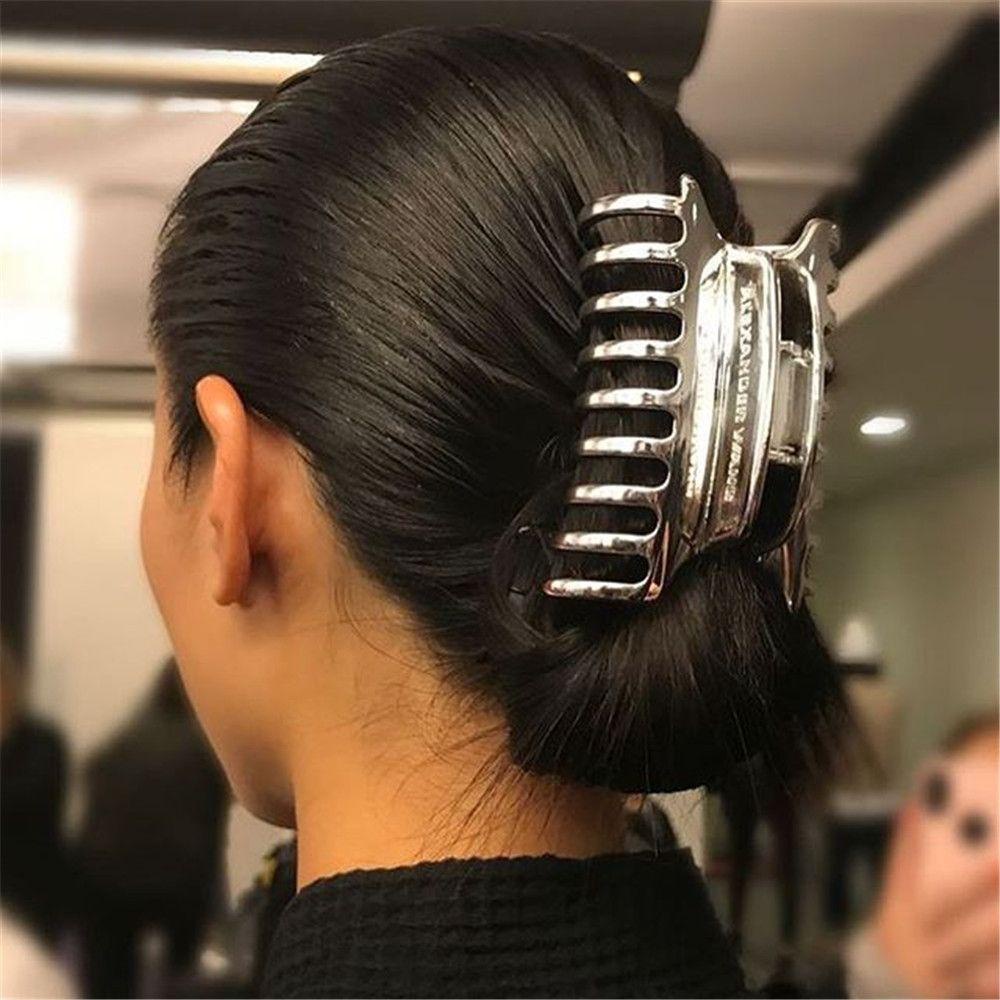 Kẹp Càng Cua Kim Loại Đơn Giản Thời Trang Cho Nữ