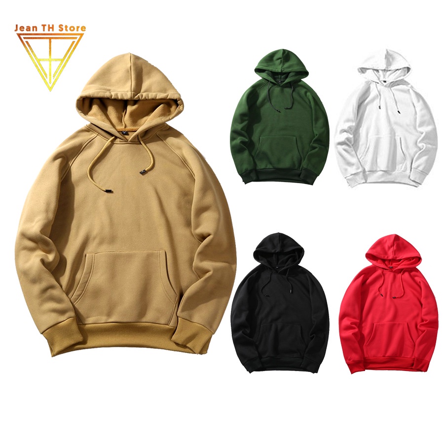 Áo khoác Hoodie nam nữ form rộng unisex basicTH Store chất nỉ cao cấp có mũ nhiều màu ulzzang - Hàng nhập khẩu
