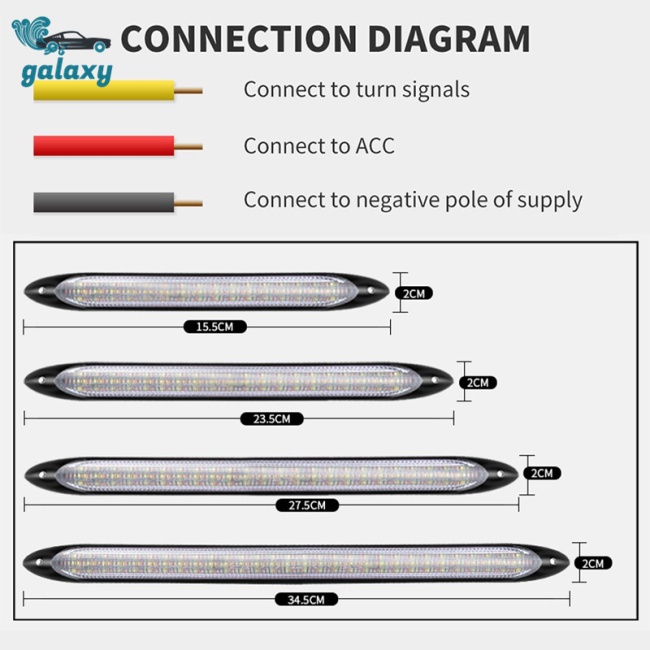 Galaxy Đèn LED Xi Nhan 12V Ánh Sáng Trắng / Vàng Chất Lượng Cao