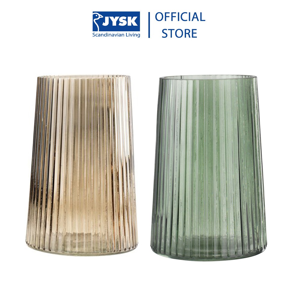 Lọ hoa | JYSK Roy | thuỷ tinh nhiều màu | DK13xH20cm