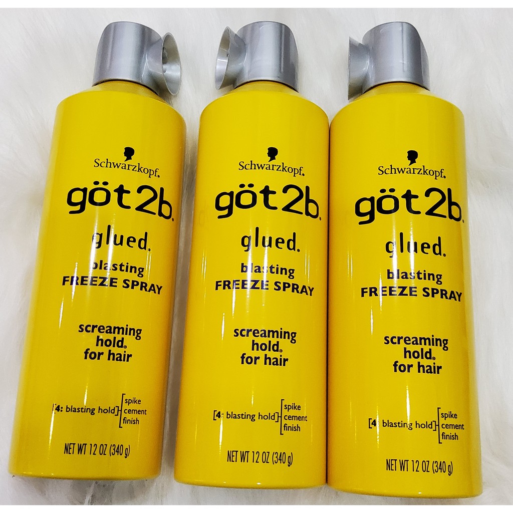 Chuyên Xịt gel wax Got2b Schwarzkopf Glued Freeze - Hàng Mỹ