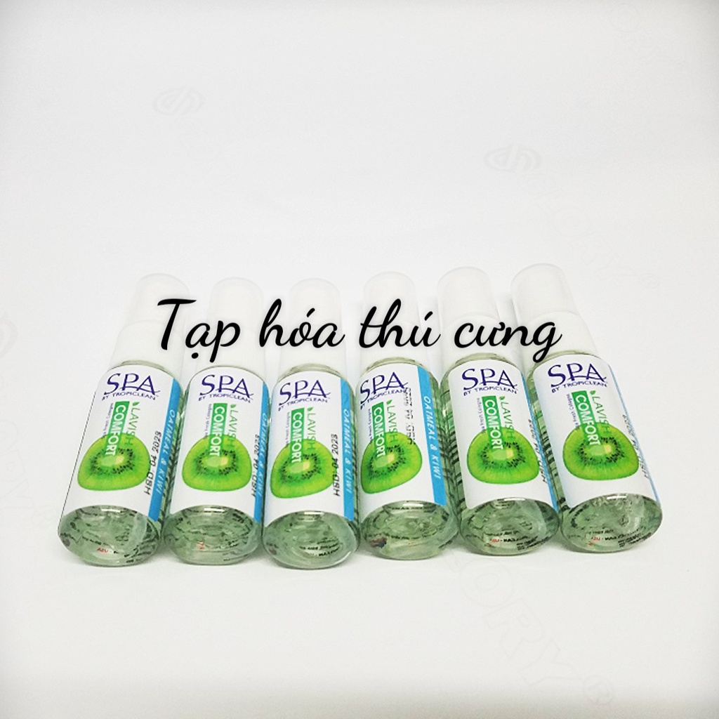 Nước hoa thiên nhiên dưỡng lông Tropiclean cho chó mèo hương kiwi 20 ml -xuất xứ Mỹ