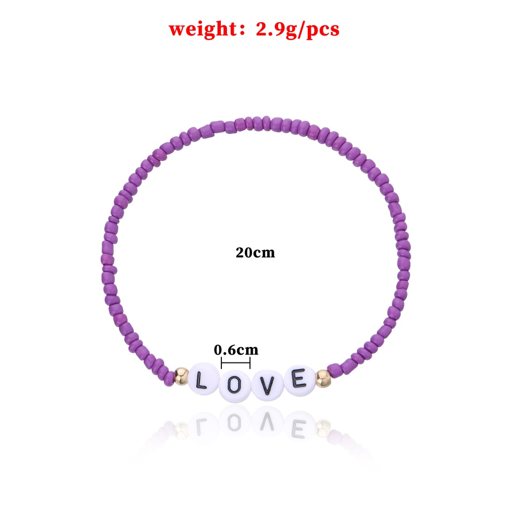 Vòng Tay Chuỗi Hạt Acrylic Nhiều Màu Thời Trang Cho Nữ