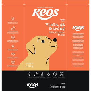 Thức ăn chó keos puppy 1,5kg