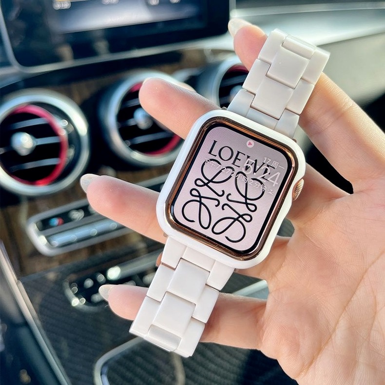 Dây Đeo Thay Thế Bằng Nhựa Cho Đồng Hồ Thông Minh Apple Watch 41mm 45MM 45 41 38 42 44 40 mm Series 7 6 SE 5 4 3 2 1
