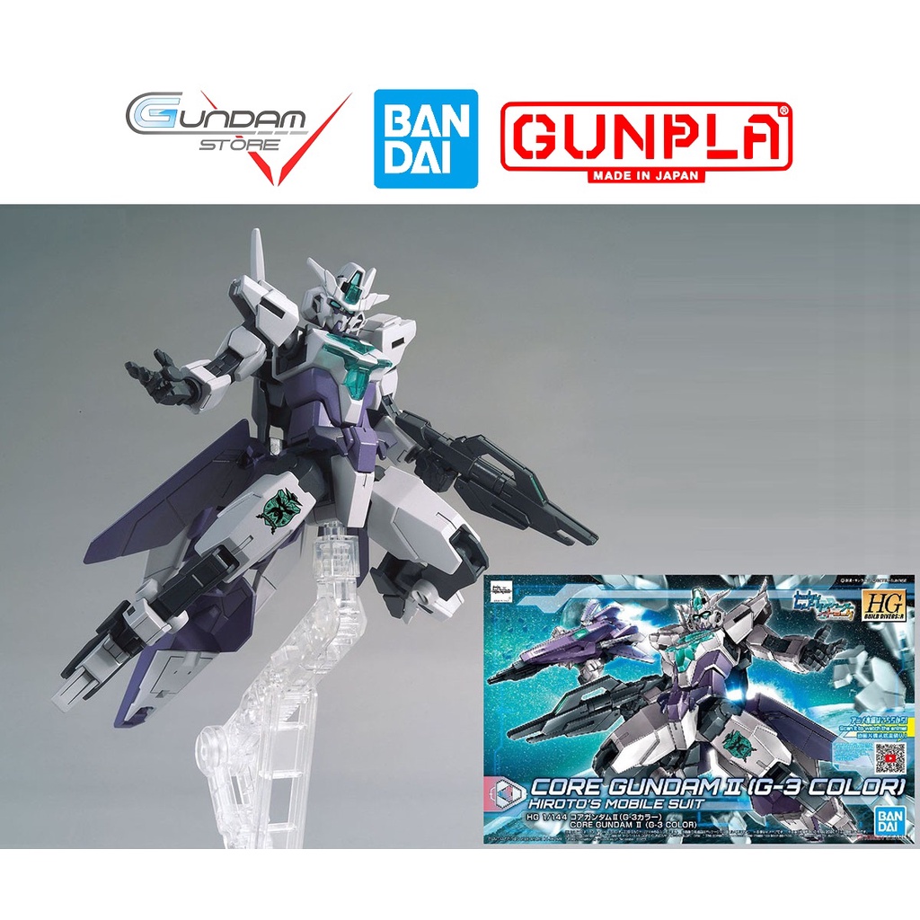 Mô Hình Lắp Ráp HG Core Gundam 2 G3 Color Bandai 1/144 Hgbd Build Divers Re: Rise Đồ Chơi Anime Nhật