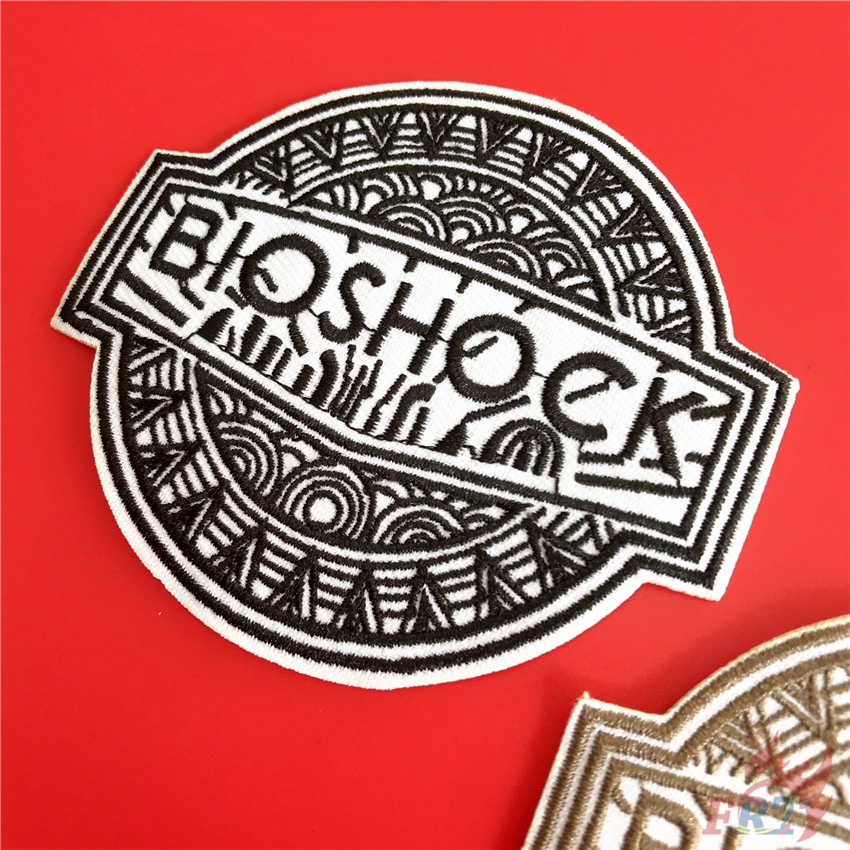 ☸ Sticker Ủi Thêu Hình Trò Chơi Điện Tử Bioshock ☸ 1 Sticker Ủi Thêu Hình Huy Hiệu
