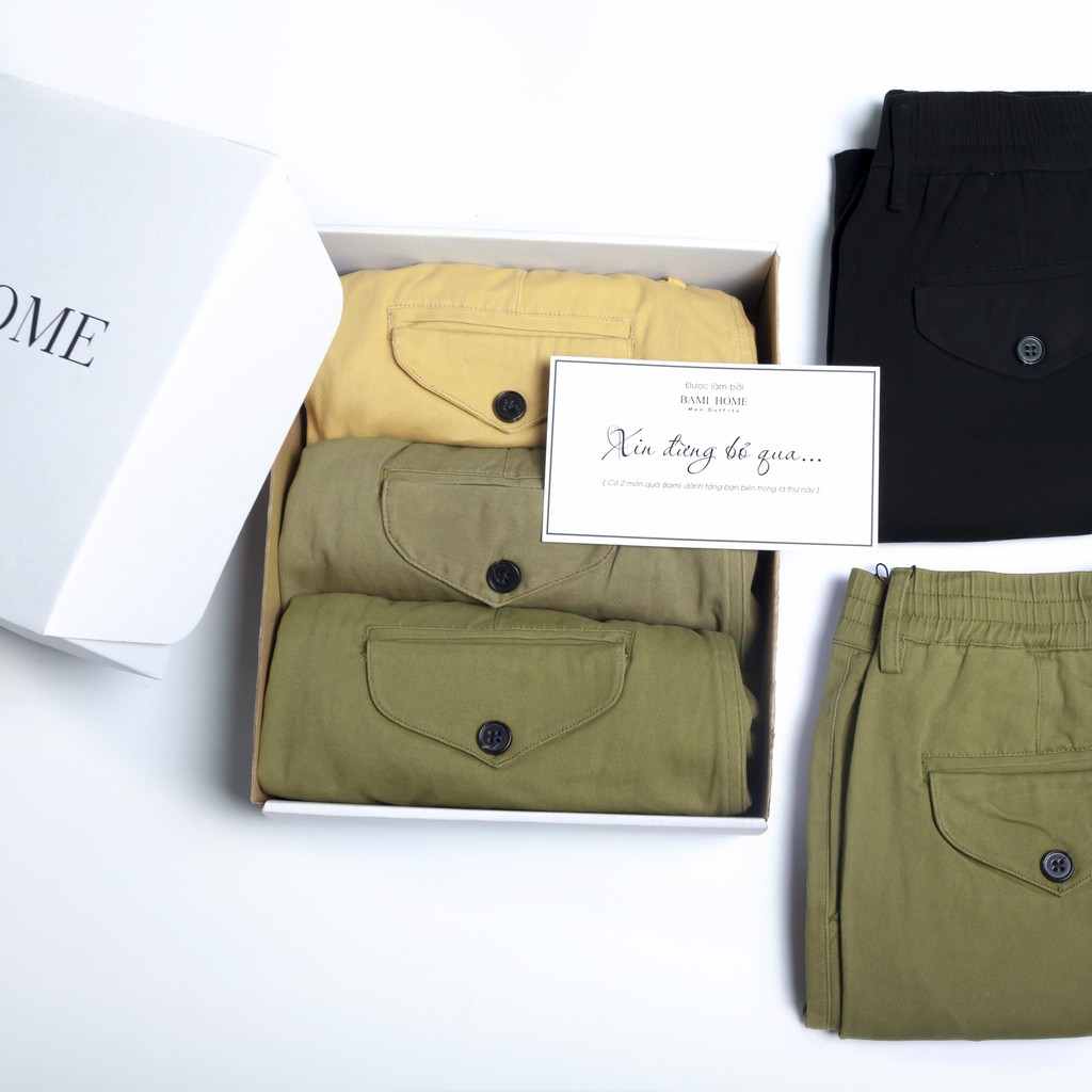 Quần short kaki nam cao cấp BAMI HOME form slim, màu sắc đơn giản dễ phối đồ  QSKK- 01 | BigBuy360 - bigbuy360.vn