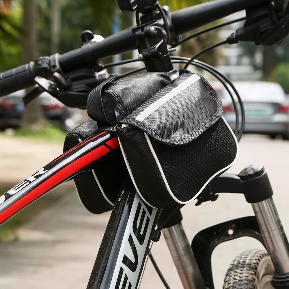 Túi đựng đồ gắn khung trên đầu xe đạp dùng khi đi du lịch