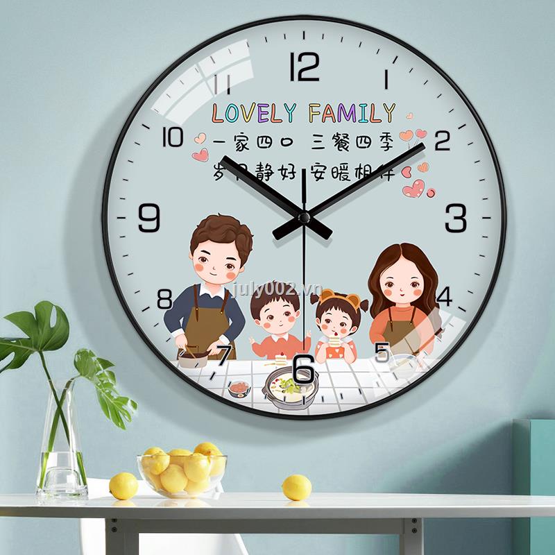 Đồng Hồ Treo Tường Phong Cách Mới 2022 Trang Trí Phòng Khách / Phòng Ăn / Phòng Ngủ Cho Bé