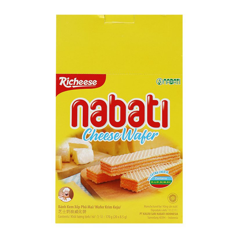 Bánh Xốp Vị Phô Mai Richeese Nabati Cheese Wafer Hộp 150g | BigBuy360 - bigbuy360.vn