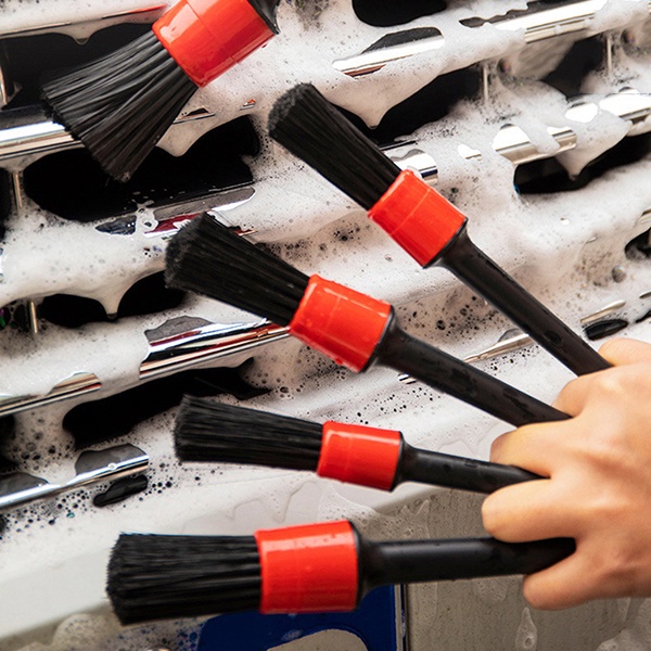 Bộ 5 Chổi Cọ Vệ Sinh Xe Ô Tô Xe Máy Đa Năng - Cọ Rửa Khoang Máy, Mân Xe, Nội Thất