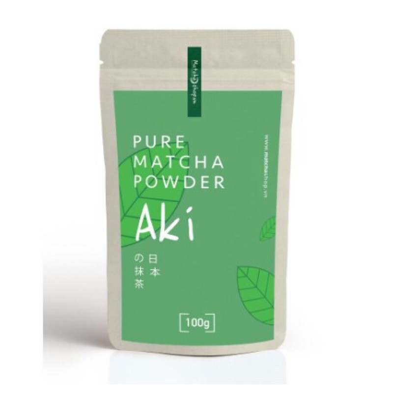 Bột matcha Nhật Bản  Aki gói nhỏ 20g-30g- 50g-100g