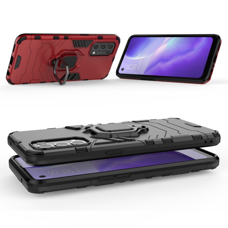 Ốp Lưng Chống Sốc Có Giá Đỡ Tiện Lợi Cho Điện Thoại Oppo Reno5 Pro 5g