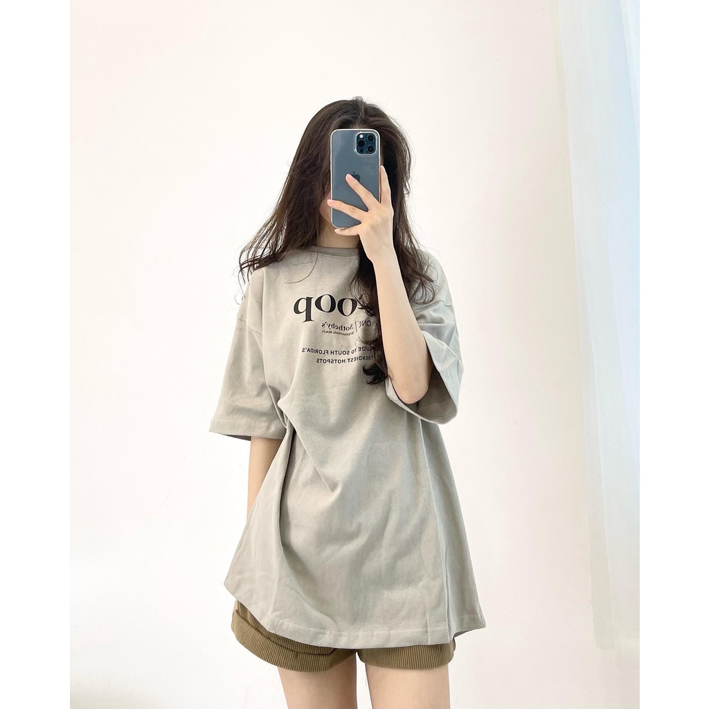 (FREESHIP) Áo thun chữ ngực Scoop miho.house