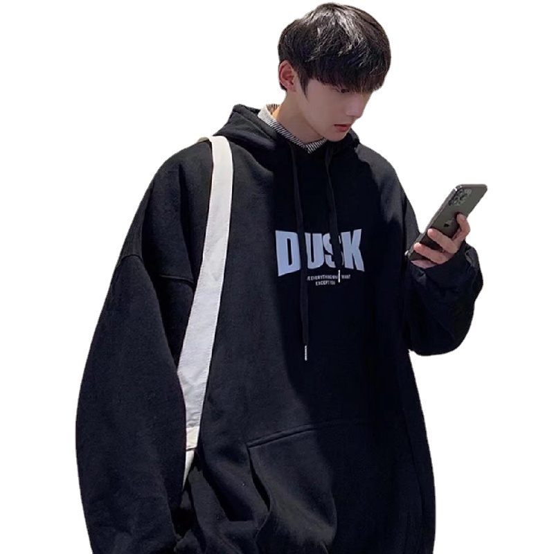 Áo hoodie Thể Thao Dáng Rộng In Chữ Phong Cách Hip Hop Đường Phố Nhật Bản Thời Trang Mùa Đông Cho Nam [M-5XL]