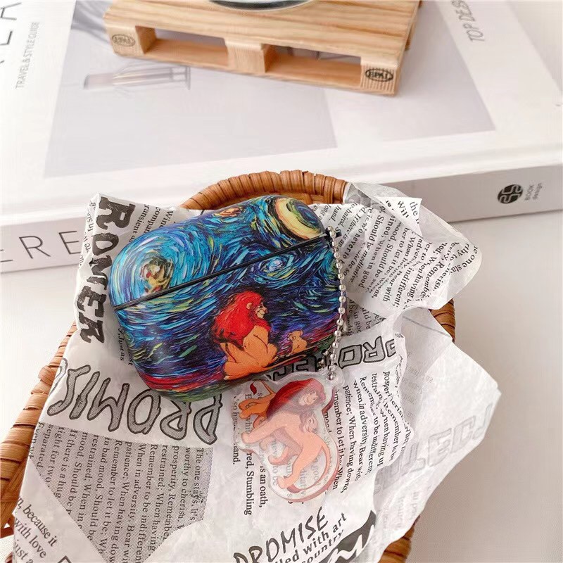 Vỏ Bảo Vệ Hộp Sạc Tai Nghe Airpods 1 / 2 / Pro Bằng Silicon Họa Tiết Simba Dễ Thương Chống Rơi | BigBuy360 - bigbuy360.vn