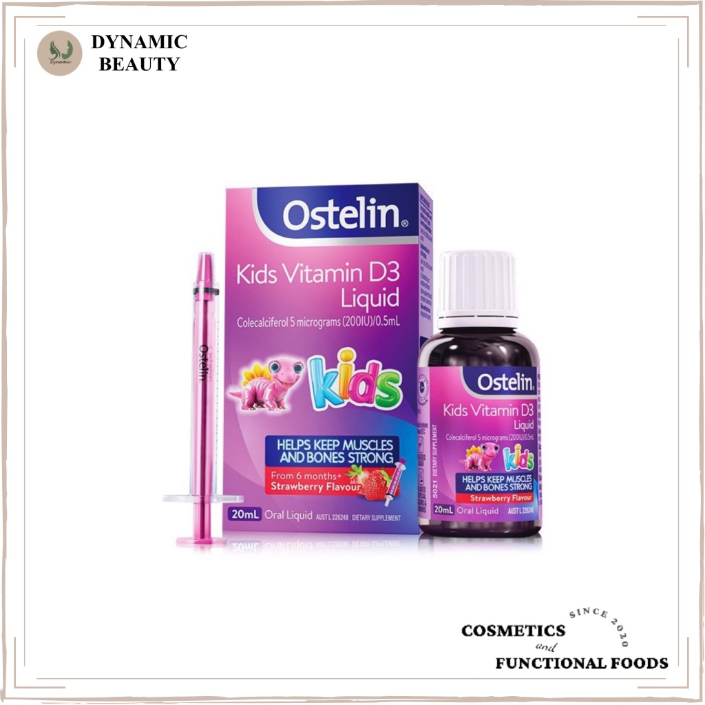 [Hàng chuẩn Úc] Vitamin D dạng nước cho trẻ Ostelin kids vitamin d3 liquid 20ml bổ sung vitamin d cho bé từ 6 tháng tuổi
