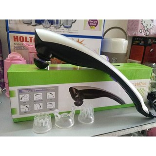 MÁY ĐẤM LƯNG, MASSAGE CẦM TAY LC-2007AA. (3 đầu matxa)
