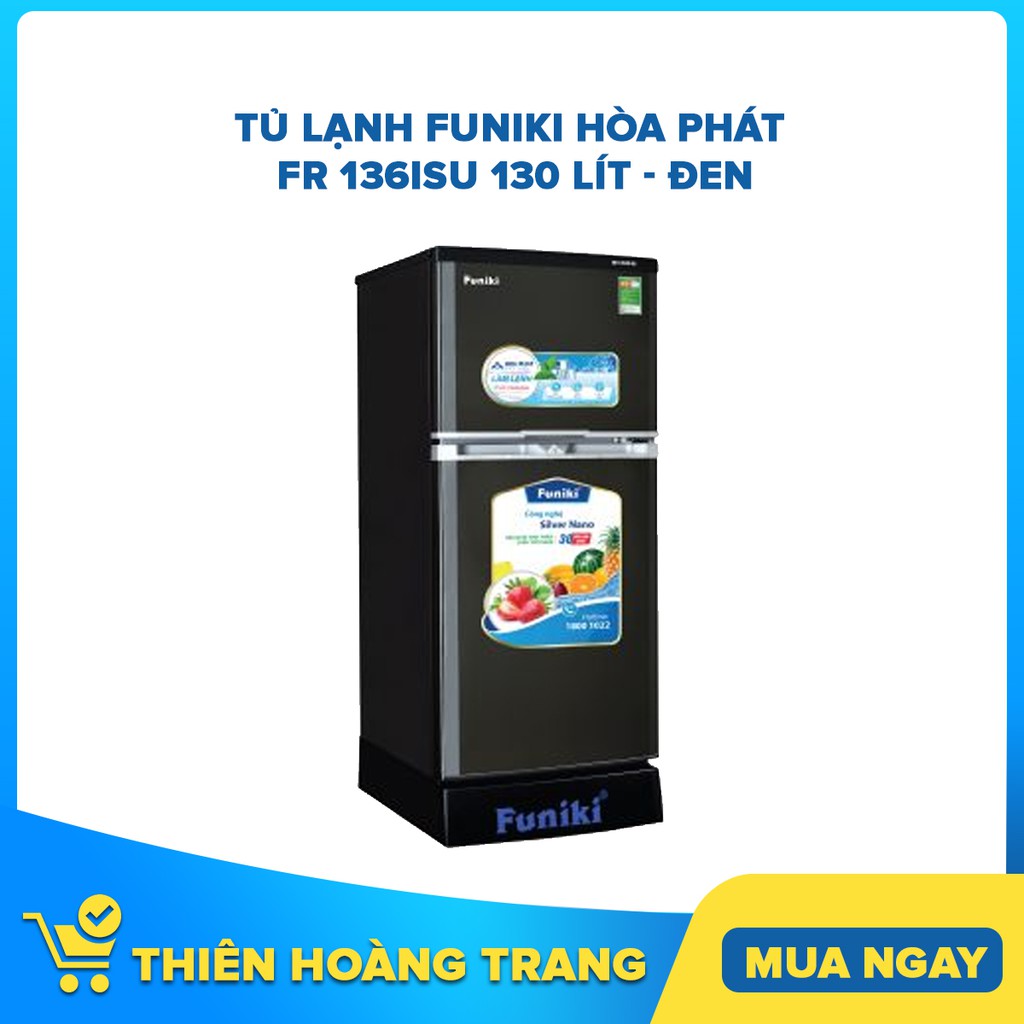 Tủ lạnh Funiki Hòa Phát FR 136ISU 130 lít - Đen - Chỉ giao hàng khu vực HCM